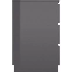 TRUE DEAL Bureau Gris Brillant 140x50x77 Cm Aggloméré -France Bureau Soldes 2022 30019629 5