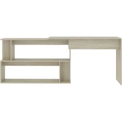 TRUE DEAL Bureau D'angle Chêne Sonoma 200x50x76 Cm Aggloméré 10 TRUE DEAL Bureau D'angle Chêne Sonoma 200x50x76 Cm Aggloméré -France Bureau Soldes 2022 30020090 4