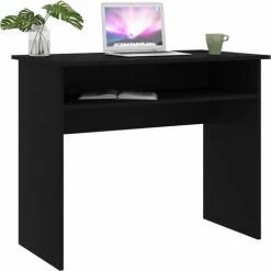 TRUE DEAL Bureau Noir 90x50x74 Cm Aggloméré 9 TRUE DEAL Bureau Noir 90x50x74 Cm Aggloméré -France Bureau Soldes 2022 30020226 3