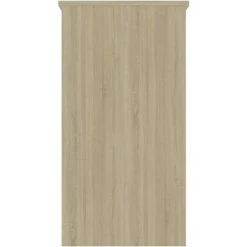 TRUE DEAL Bureau D'ordinateur Blanc Et Chêne Sonoma 80x40x75 Cm Aggloméré -France Bureau Soldes 2022 30020414 5