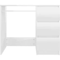 TRUE DEAL Bureau Blanc Brillant 90x45x76 Cm Aggloméré 10 TRUE DEAL Bureau Blanc Brillant 90x45x76 Cm Aggloméré -France Bureau Soldes 2022 30020479 4