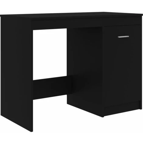 TRUE DEAL Bureau Noir 100x50x76 Cm Aggloméré 4 TRUE DEAL Bureau Noir 100x50x76 Cm Aggloméré – Image 2