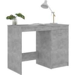 TRUE DEAL Bureau Gris Béton 100x50x76 Cm Aggloméré -France Bureau Soldes 2022 30020685 4