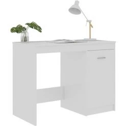 TRUE DEAL Bureau Blanc Brillant 100x50x76 Cm Aggloméré -France Bureau Soldes 2022 30020691 4