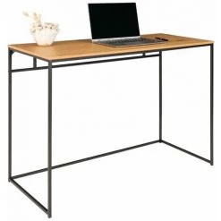 ALTOBUY VOLLRAD - Bureau Acier Noir Et Plateau Bois Naturel - Noir 10 ALTOBUY VOLLRAD - Bureau Acier Noir Et Plateau Bois Naturel - Noir -France Bureau Soldes 2022 30158486 4