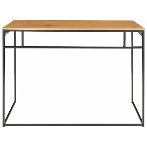 ALTOBUY VOLLRAD - Bureau Acier Noir Et Plateau Bois Naturel - Noir 7 ALTOBUY VOLLRAD - Bureau Acier Noir Et Plateau Bois Naturel - Noir – Image 5
