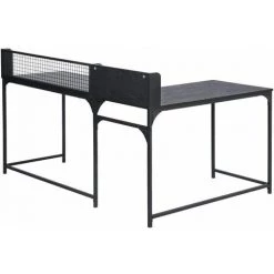 HOMYLIN Bureau D'ordinateur En Forme De L - Bureau D'angle En MDF - Table Stable En Nior - 165 X 110 X 75-95 Cm 8 HOMYLIN Bureau D'ordinateur En Forme De L - Bureau D'angle En MDF - Table Stable En Nior - 165 X 110 X 75-95 Cm -France Bureau Soldes 2022 30235493 3