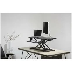 FROMM & STARCK Poste De Travail Réglable En Hauteur Rehausseur Bureau Assis-Debout 15kg 11-50cm - Blanc, Noir -France Bureau Soldes 2022 30384390 4