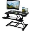 COSTWAY Poste De Travail Assis-Debout, Bureau D’Ordinateur Portable Reglable En Hauteur, Idéal Pour Bureau Ou à Domicile