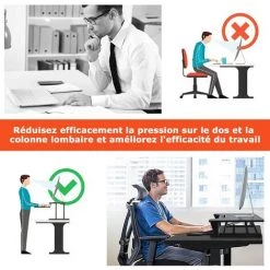 COSTWAY Poste De Travail Assis-Debout, Bureau D’Ordinateur Portable Reglable En Hauteur, Idéal Pour Bureau Ou à Domicile 10 COSTWAY Poste De Travail Assis-Debout, Bureau D’Ordinateur Portable Reglable En Hauteur, Idéal Pour Bureau Ou à Domicile -France Bureau Soldes 2022 30534444 4