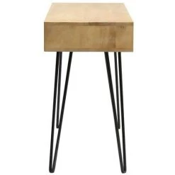 MILIBOO Bureau En Manguier Et Métal Avec étagère VIBES - Naturel 7 MILIBOO Bureau En Manguier Et Métal Avec étagère VIBES - Naturel -France Bureau Soldes 2022 30810549 3