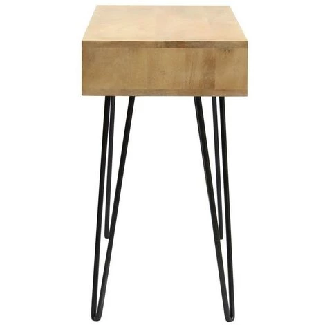 MILIBOO Bureau En Manguier Et Métal Avec étagère VIBES - Naturel 5 MILIBOO Bureau En Manguier Et Métal Avec étagère VIBES - Naturel – Image 3