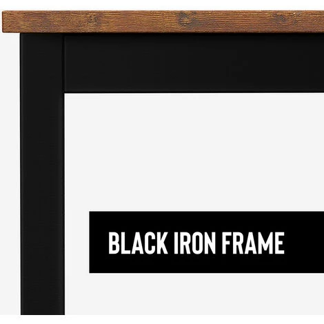 OFFICE24 Bureau Industriel Moderne En Métal 140x60 Design Milwaukee 5 OFFICE24 Bureau Industriel Moderne En Métal 140x60 Design Milwaukee – Image 3