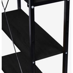 OFFICE24 Bureau De Travail 120x62 Bibliothèque Ouverte Design Moderne En Métal Noir Cambridge BLACK -France Bureau Soldes 2022 30958431 4