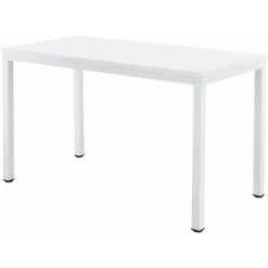 HELLOSHOP26 Bureau Réglable D'ordinateur Poste De Travail Table 120cm Blanc - Blanc