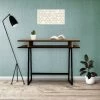 HOMEMANIA Bureau Drago - Avec Etageres - Bureau, Etude, Salon, Chambre A Coucher - Chene, Noir En Panneaux De Particules En Melamine, Metal, 100 X 60 X 75 Cm -France Bureau Soldes 2022 31022217 1