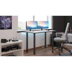 MEBEL SYSTEM MÖBEL SYSTEM Bureau De Jeu Avec éclairage LED, Table D'ordinateur, Table De Joueur, Système De Gestion Des Câbles / Chemin De Câbles:blanc 11 MEBEL SYSTEM MÖBEL SYSTEM Bureau De Jeu Avec éclairage LED, Table D'ordinateur, Table De Joueur, Système De Gestion Des Câbles / Chemin De Câbles:blanc -France Bureau Soldes 2022 31026196 5