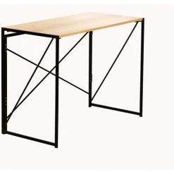 Bureau Pliant En MDF Et Métal Andra SKLUM MDF - Métal - Noir
