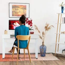 Relaxdays Bureau Avec Compartiments , Moderne,pour Salon Et Chambre D’ado 74,5 X 110 X 55 Cm, Choix De La Couleur -France Bureau Soldes 2022 31795781 4