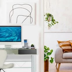 Relaxdays Bureau En Verre, Avec Câble, Table Avec Tiroirs,table En Verre Pour Pc,HlP 78x110 X 55 Cm Différentes Couleurs -France Bureau Soldes 2022 31795790 4