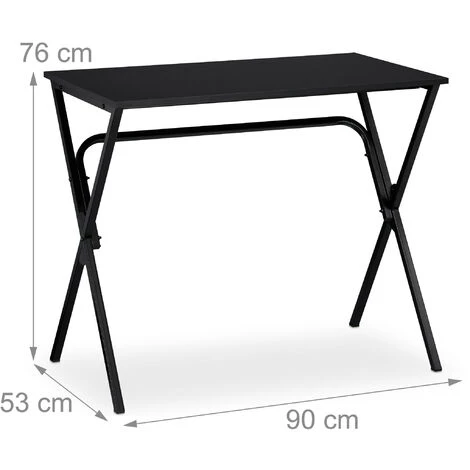 Relaxdays Bureau,Table De Travail, Simple Et Peu Encombrante,pour La Maison, Chambre D’ado Et Bureau, HlP:76x90x53cm 7 Relaxdays Bureau,Table De Travail, Simple Et Peu Encombrante,pour La Maison, Chambre D’ado Et Bureau, HlP:76x90x53cm – Image 5