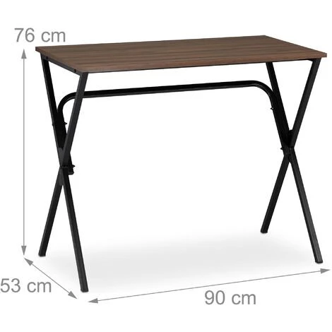 Relaxdays Bureau,Table De Travail, Simple Et Peu Encombrante,pour La Maison, Chambre D’ado Et Bureau, HlP:76x90x53cm 7 Relaxdays Bureau,Table De Travail, Simple Et Peu Encombrante,pour La Maison, Chambre D’ado Et Bureau, HlP:76x90x53cm – Image 5
