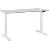 BELIANI Bureau Réglable électrique / Gris Et Blanc 130 X 72 Cm II - Gris -France Bureau Soldes 2022 31950644 1