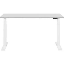 BELIANI Bureau Réglable électrique / Gris Et Blanc 130 X 72 Cm II - Gris 9 BELIANI Bureau Réglable électrique / Gris Et Blanc 130 X 72 Cm II - Gris -France Bureau Soldes 2022 31950644 4