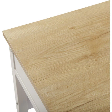 Versa Christoph Bureau Informatique Table D'étude Pour Ordinateur, 76x45x120cm - Blanc 4 Versa Christoph Bureau Informatique Table D'étude Pour Ordinateur, 76x45x120cm - Blanc – Image 2