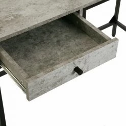 Versa Jack Bureau Informatique Table D'étude Pour Ordinateur, 76x48x110cm - Gris -France Bureau Soldes 2022 32076830 3