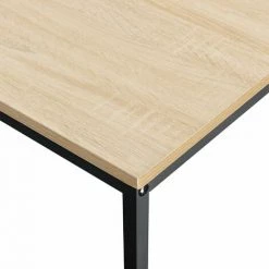 HELLOSHOP26 Bureau Poste De Travail Ordinateur Table MDF 120 Cm Beige Et Noir - Beige -France Bureau Soldes 2022 32077265 3