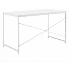 HELLOSHOP26 Bureau D'ordinateur Poste De Travail Table MDF 120 Cm Blanc - Blanc -France Bureau Soldes 2022 32077267 2