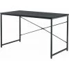 HELLOSHOP26 Bureau Poste De Travail D Ordinateur Table Métal Et MDF 120 Cm Noir - Métal