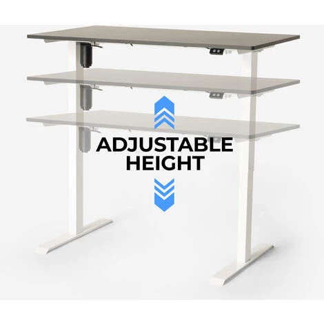 OFFICE24 Bureau électrique Réglable En Hauteur Pour Bureau Et Studio Standwalk 120x60 | Couleur: Noir 7 OFFICE24 Bureau électrique Réglable En Hauteur Pour Bureau Et Studio Standwalk 120x60 | Couleur: Noir – Image 5