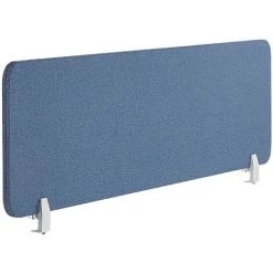 BELIANI Séparateur De Bureau 130 X 40 Cm Bleu - Bleu