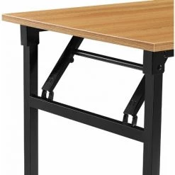 HELLOSHOP26 Table Pliante De Cuisine à Manger Hauteur Réglable Pour 4 Personnes 120 Cm Marron Et Noir - Marron 9 HELLOSHOP26 Table Pliante De Cuisine à Manger Hauteur Réglable Pour 4 Personnes 120 Cm Marron Et Noir - Marron -France Bureau Soldes 2022 32184212 4