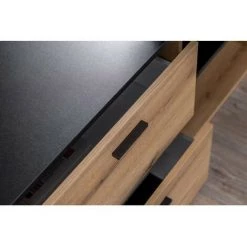 Bureau BOBOCHIC - Bureau D'angle Droit PRAGUE Imitation Chêne Rustique - Marron 10 Bureau BOBOCHIC - Bureau D'angle Droit PRAGUE Imitation Chêne Rustique - Marron -France Bureau Soldes 2022 32389202 4