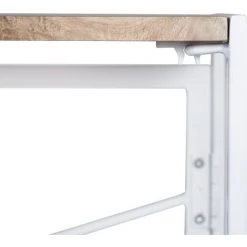 URBAN MEUBLE Bureau Minimaliste Pliable Au Style Blanc Et Bois -France Bureau Soldes 2022 32517787 4