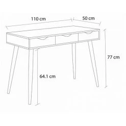 Bureau BOBOCHIC - Bureau NEPTUNE Blanc Et Noir - Blanc Et Noir -France Bureau Soldes 2022 32599474 5
