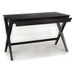 Bureau BOBOCHIC - Bureau WRITTEN Plaqué Chêne Noir - Noir