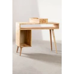Bureau De Rangement En Bois Arlan SKLUM Bois D'hévéa Bois Naturel - Bois Naturel Bois Naturel -France Bureau Soldes 2022 32601888 4