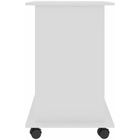 TRUE DEAL Bureau D'ordinateur Blanc Brillant 80x50x75 Cm Aggloméré 7 TRUE DEAL Bureau D'ordinateur Blanc Brillant 80x50x75 Cm Aggloméré – Image 5