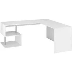 AHD AMAZING HOME DESIGN Bureau D'angle Pour étude Au Design Moderne 180 X 160 Cm Blanc Vilnis 9 AHD AMAZING HOME DESIGN Bureau D'angle Pour étude Au Design Moderne 180 X 160 Cm Blanc Vilnis -France Bureau Soldes 2022 32711681 3
