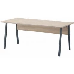 ALTOBUY LYDIA - Bureau Aspect Bois Longueur 180cm - Marron Clair