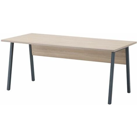 ALTOBUY LYDIA - Bureau Aspect Bois Longueur 180cm - Marron Clair 3 ALTOBUY LYDIA - Bureau Aspect Bois Longueur 180cm - Marron Clair