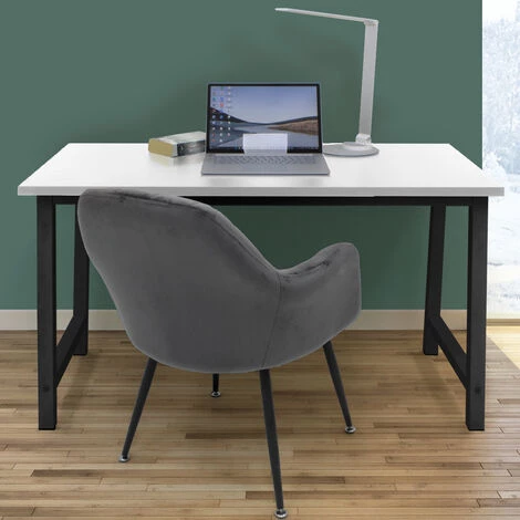 ML-DESIGN Table Bureau Informatique Ordinateur Meuble De Travail Blanc/noir 120 X 60 Cm 3 ML-DESIGN Table Bureau Informatique Ordinateur Meuble De Travail Blanc/noir 120 X 60 Cm