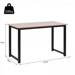 MH Table D'ordinateur Noire Andrew 120L X 60l X 76H Cm 9 MH Table D'ordinateur Noire Andrew 120L X 60l X 76H Cm -France Bureau Soldes 2022 33195777 3