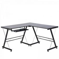 MH Bureau D'angle Informatique Tom Noir