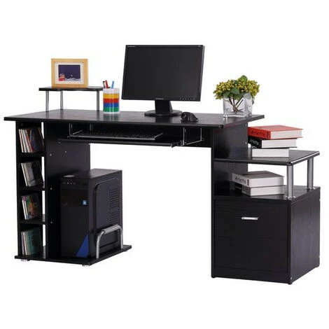 MH Bureau Pour Ordinateur HANDY Noir 3 MH Bureau Pour Ordinateur HANDY Noir