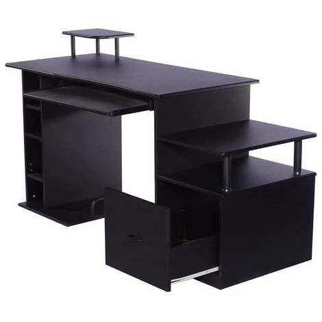 MH Bureau Pour Ordinateur HANDY Noir 7 MH Bureau Pour Ordinateur HANDY Noir – Image 5